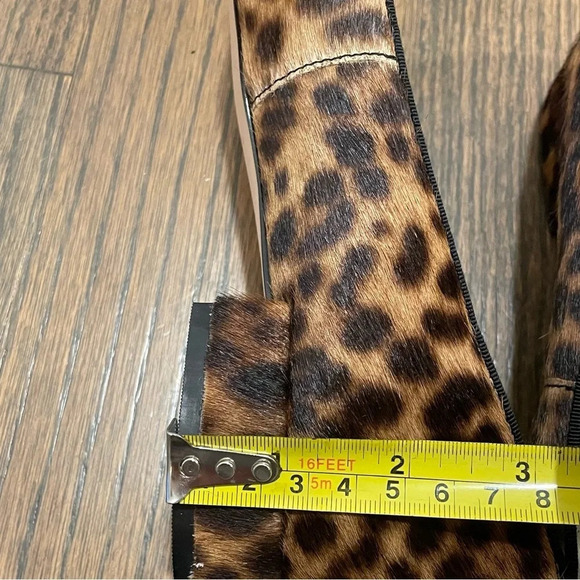 Boden Calf Hair Flats “Amelie” Low Heel Ballerinas Leopard - Picture 9 of 11